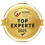 Siegel-TOP-EXPERTE-2025 | Lean Management - BVMID (Bundesvereinigung Mittelstand in Deutschland) Falko Müller